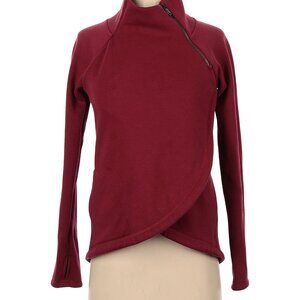 Beautiful and Unique Athleta Burgundy Tulip Jacket/sweatshirt
